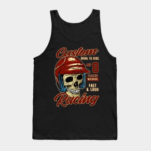 Custom Racing Skull Tank Top